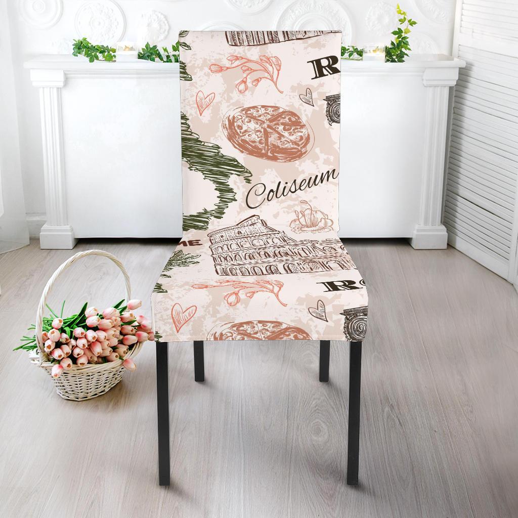 Rome Print Pattern Chair Cover-grizzshop