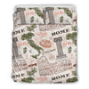 Rome Print Pattern Duvet Cover Bedding Set-grizzshop