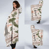 Rome Print Pattern Hooded Blanket-grizzshop