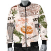 Rome Print Pattern Men's Bomber Jacket-grizzshop