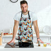 Rooster Blue Pattern Print Men's Apron-grizzshop