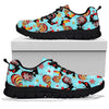 Rooster Blue Pattern Print Sneaker Shoes For Men Women-grizzshop