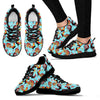 Rooster Blue Pattern Print Sneaker Shoes For Men Women-grizzshop