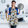 Rooster Blue Pattern Print Women's Apron-grizzshop