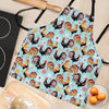 Rooster Blue Pattern Print Women's Apron-grizzshop