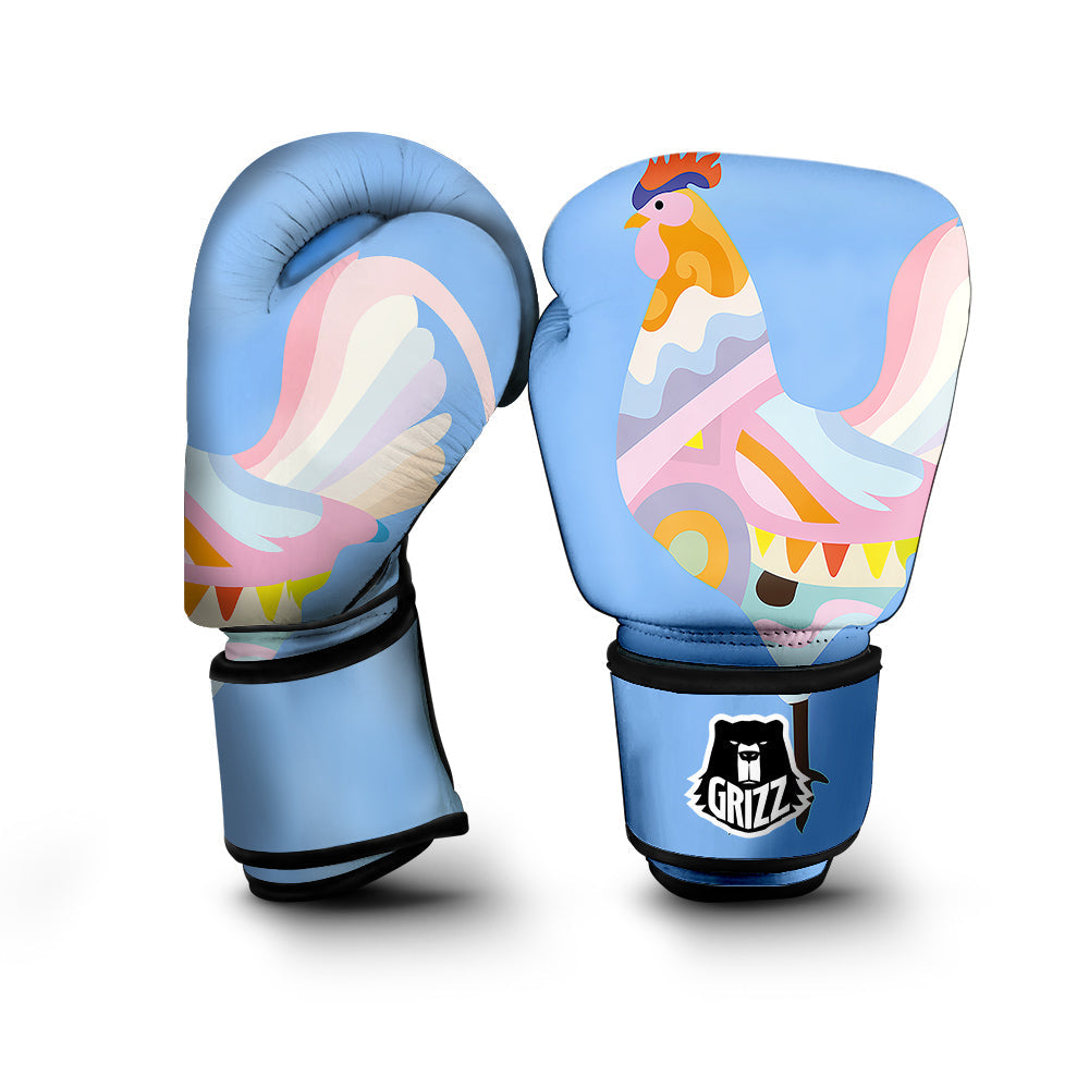Rooster Colorful Print Boxing Gloves-grizzshop