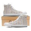 Rooster Colorful Print Pattern White High Top Shoes-grizzshop