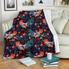 Rooster Hand Drawn Pattern Print Blanket-grizzshop