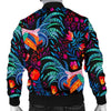 Rooster Hand Drawn Pattern Print Men's Bomber Jacket-grizzshop