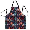 Rooster Hand Drawn Pattern Print Women's Apron-grizzshop