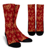 Rooster Pattern Print Unisex Crew Socks-grizzshop