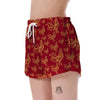 Rooster Pattern Print Women's Shorts-grizzshop