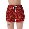 Rooster Pattern Print Women's Shorts-grizzshop