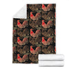 Rooster Print Pattern Blanket-grizzshop