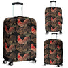 Rooster Print Pattern Luggage Cover Protector-grizzshop