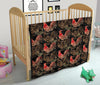 Rooster Print Pattern Quilt-grizzshop