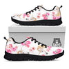 Rose Fairy White Unicorn Print Pattern Black Sneaker-grizzshop