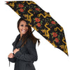 Rose Floral Golden Dragon Print Umbrella-grizzshop