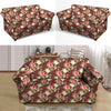 Rose Floral Print Loveseat Cover-grizzshop