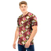 Rose Floral Print Men T Shirt-grizzshop