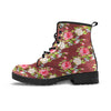 Rose Floral Print Men's Boots-grizzshop