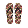 Rose Floral Print Men's Flip Flops-grizzshop