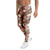 Rose Floral Print Men's Leggings-grizzshop