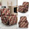 Rose Floral Print Recliner Cover-grizzshop