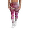 Rose Gold Marble Print Men's Leggings-grizzshop