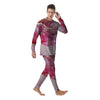 Rose Gold Marble Print Men's Pajamas-grizzshop