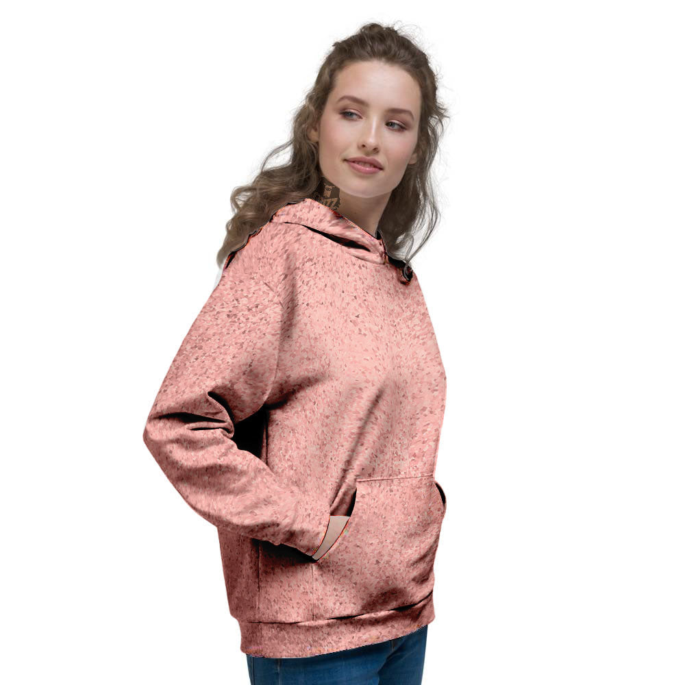 Rose Gold Texture Print Women's Hoodie-grizzshop