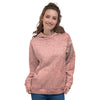 Rose Gold Texture Print Women's Hoodie-grizzshop