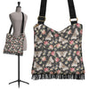 Rose Monarch Butterfly Pattern Print Crossbody Bags-grizzshop