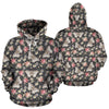 Rose Monarch Butterfly Pattern Print Women Men Pullover Hoodie-grizzshop