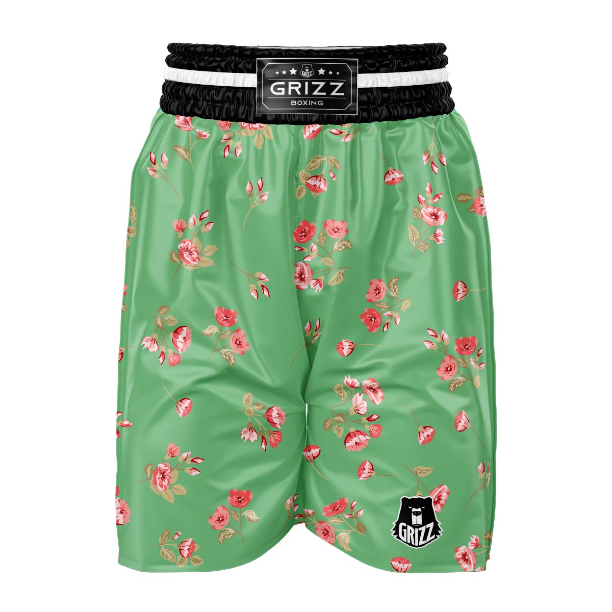 Rose Petals Print Pattern Boxing Shorts-grizzshop