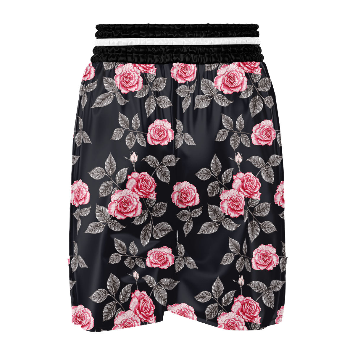 Rose Pink Print Pattern Boxing Shorts-grizzshop