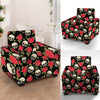 Rose Skull Armchair Cover-grizzshop