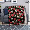 Rose Skull Blanket-grizzshop