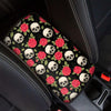 Rose Skull Car Console Cover-grizzshop