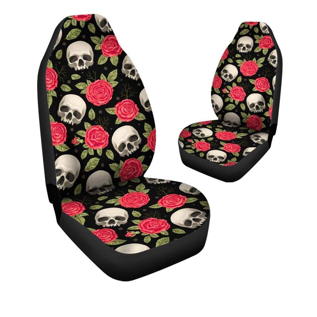 Rose Skull Car Seat Covers-grizzshop