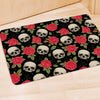 Rose Skull Door Mat-grizzshop