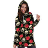 Rose Skull Hoodie Dress-grizzshop