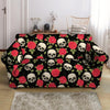 Rose Skull Loveseat Cover-grizzshop