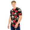 Rose Skull Men T Shirt-grizzshop