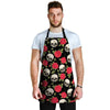 Rose Skull Men's Apron-grizzshop