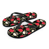 Rose Skull Men's Flip Flops-grizzshop