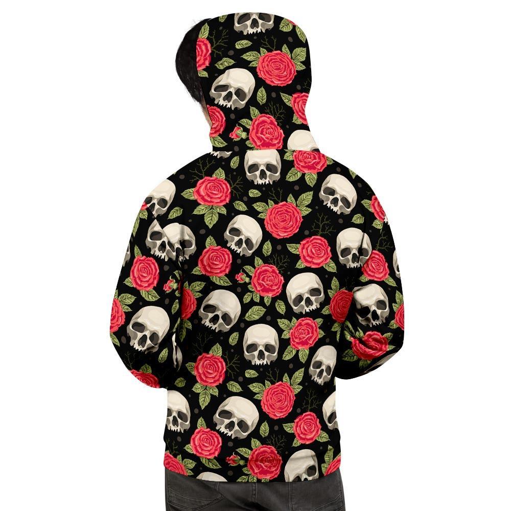 Rose Skull Men's Hoodie-grizzshop