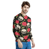 Rose Skull Men's Sweatshirt-grizzshop