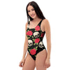 Rose Skull One Piece Swimsuite-grizzshop