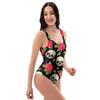 Rose Skull One Piece Swimsuite-grizzshop